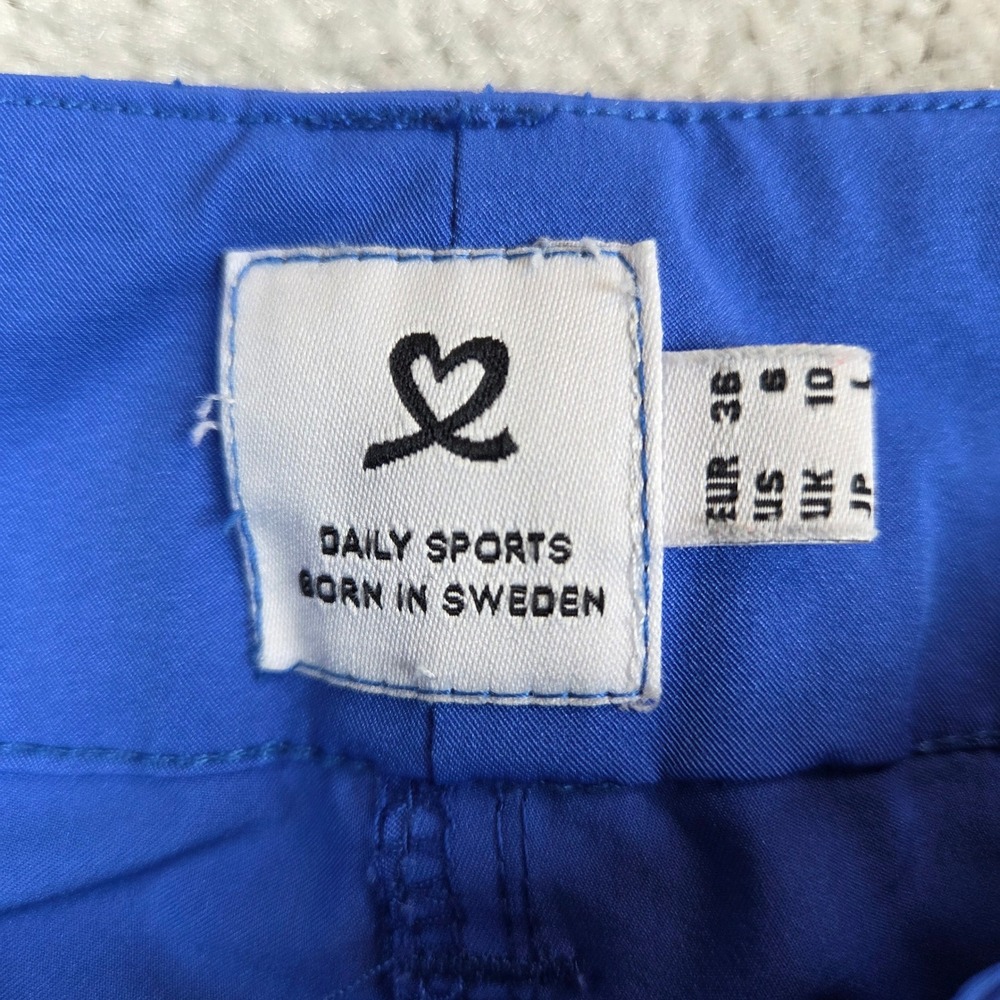 Daily Sports Sweden Womens Royal Blue Golf Pants Size 6 Lightweight Quick Dry - Picture 5 of 9